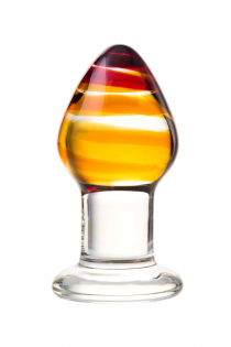 Анальная втулка Sexus Glass, стекло, прозрачная, 9 см, Ø 4 см