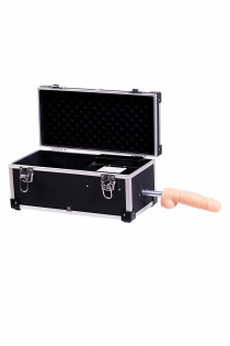 Секс- чемодан Diva, Tool Box с двумя сменными насадками, металл, черный,  41 см