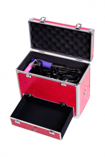 Секс-чемодан, Diva, Wiggler с двумя насадками, металл, розовый, 28 см