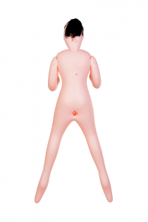 Кукла надувная Scarlett, рыжая,TOYFA Dolls-X Passion,с тремя отверстиями,  кибер вставка: вагина-анус, 160 см