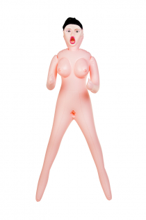 Кукла надувная Scarlett, рыжая,TOYFA Dolls-X Passion,с тремя отверстиями,  кибер вставка: вагина-анус, 160 см