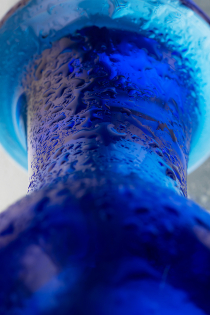 Анальная втулка Sexus Glass, стекло, синяя, 13,5 см, Ø 4,5 см