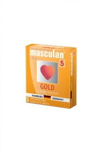Презервативы Masculan 5 Ultra , 3шт Золотого цвета ШТ