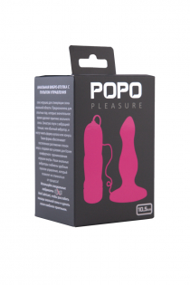 Анальная втулка TOYFA POPO Pleasure, 5 режимов вибрации, TPR, розовая, 10,5 см
