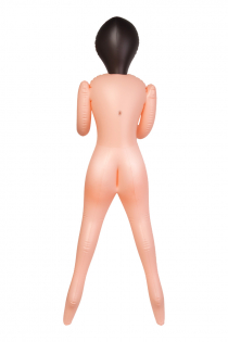 Кукла надувная Cassandra , брюнетка, TOYFA Dolls-X, с двумя отверстиями, 160 см