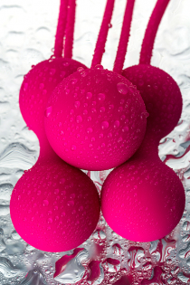 Вагинальные шарики A-Toys by TOYFA , силикон, розовые, Ø 3,2 см
