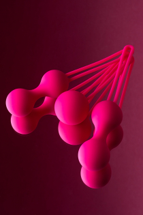 Вагинальные шарики A-Toys by TOYFA , силикон, розовые, Ø 3,2 см