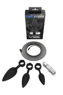 Набор анальных плагов Bathmate Anal Training Plugs VIBE, силикон, чёрный