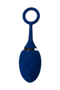 Анальная вибровтулка O'Play Unico с пультом ДУ, силикон, синий, 13,5 см.
