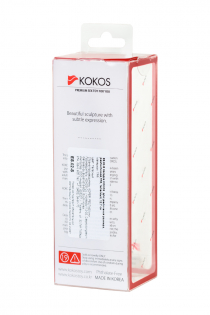 Насадка KOKOS  с дополнительной стимуляцией, реалистичная,TPR, телесный, 12.7 см