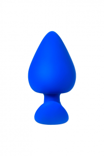 Анальная пробка A-Toys by TOYFA, силикон, синяя, 8,3 см, Ø 4,1 см