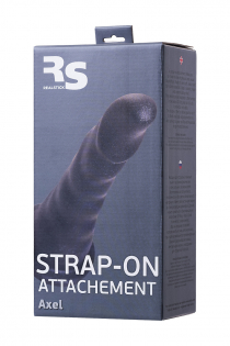 Насадка для страпона RealStick Strap-On by TOYFA Axel, PVC, чёрный, 17,5 см