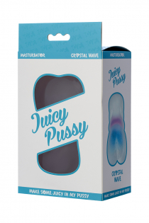 Мастурбатор реалистичный TOYFA Juicy Pussy Crystal Wave, TPE, 13,5 см