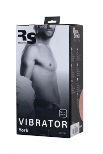 Реалистичный вибратор TOYFA RealStick Elite Vibro, TPR, телесный, 7 режимов вибрации, 21 см