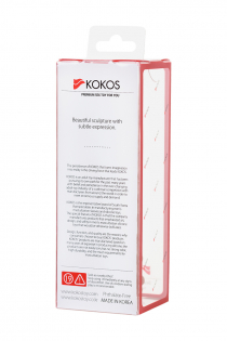 Насадка KOKOS  с дополнительной стимуляцией, реалистичная,TPR, телесный, 14.7 см