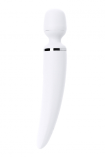 Нереалистичный вибратор Satisfyer Woman Wand , 10 режимов вибрации, ABS пластик, Белый, 34 см, Ø 5,7 см