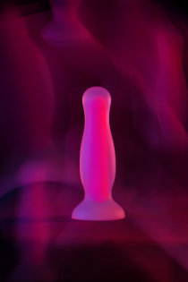 Анальная втулка светящаяся в темноте Beyond by Toyfa Cain Glow, водонепроницаемая, силикон, прозрачная, 10,5 см