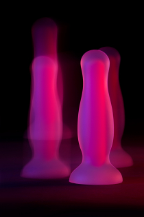 Анальная втулка светящаяся в темноте Beyond by Toyfa Cain Glow, водонепроницаемая, силикон, прозрачная, 10,5 см