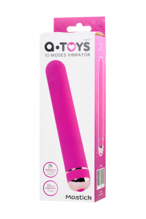 Нереалистичный вибратор A-Toys by TOYFA Mastick, 10 режимов вибрации, ABS пластик, розовый, 18 см