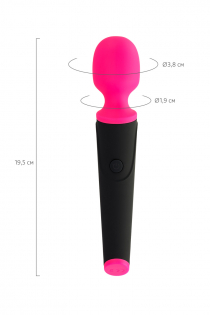 Вибростимулятор L'EROINA by TOYFA Aster, 10 режимов вибрации, силикон, розовый, 19,5 см, Ø 3,8 см