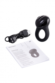 Эрекционное кольцо на пенис Satisfyer Signet, Силикон, Чёрный, 8 см