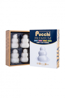 Набор  нереалистичных мастурбаторов,Pucchi  Premium, MensMax, TPE, белый, 6,5 см