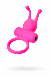 Эрекционное кольцо на пенис Штучки-дрючки, силикон, розовый, Ø3,1 см