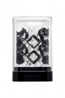 Нереалистичный мастурбатор TENGA Crysta Block, TPE, прозрачный, 15,5 см