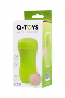 Мастурбатор TOYFA  A-Toys Crista, TPE, вагина, зеленый/телесный, 14 см
