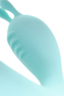 Вибратор с клиторальным стимулятором Flovetta by Toyfa Iris, силикон, мятный, 22 см