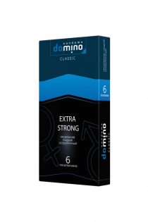 Презервативы Domino, classic, extra strong, латекс, 18 см, 5,2 см, 6 шт.