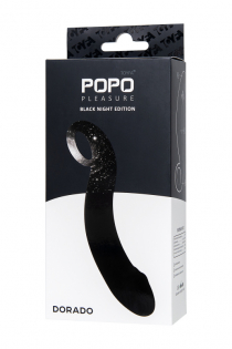 Анальный стимулятор TOYFA POPO Pleasure, водонепроницаемый, силикон, черный, 18 см, Ø 3,5 см