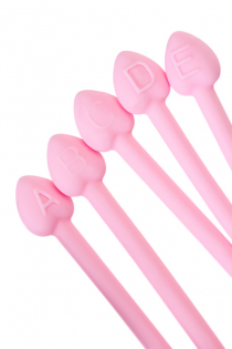 Набор вагинальных шариков Flovetta by Toyfa TULIPS, силикон, розовый, 5,3 см