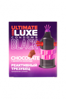 Презервативы Luxe, black ultimate, «Реактивный трезубец», шоколад, 18 см, 5,2 см, 1 шт.