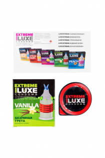 Презервативы Luxe, extreme, «Безумная Грета», ваниль, 18 см, 5,2 см, 1 шт.