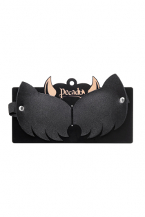 Маска Pecado BDSM, с ушками кошки закрытая, натуральная кожа, чёрная