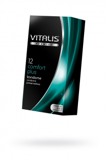 Презервативы ''VITALIS'' PREMIUM №12 comfort plus - анатомической формы (ширина 53mm)