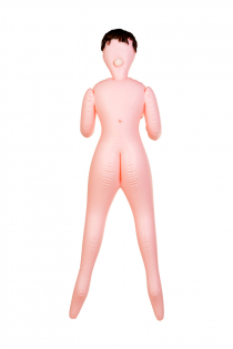 Кукла надувная Violet, брюнетка,TOYFA Dolls-X Passion,  с тремя отверстиями,  кибер вставка: вагина-анус, 160 см