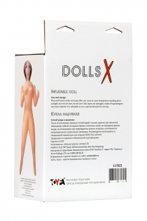 Кукла надувная Jennifer, шатенка, TOYFA Dolls-X, с одним отверстием, 160 см
