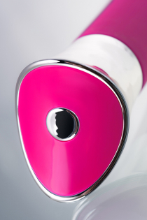 Вибратор с клиторальным стимулятором JOS LOLY, с гибкой головкой, силикон, розовый, 21,6 см
