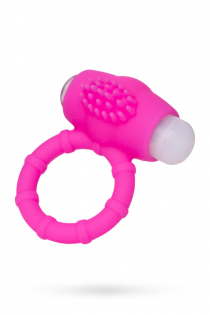 Эрекционное кольцо на пенис Штучки-дрючки, силикон, розовый, Ø2,5 см