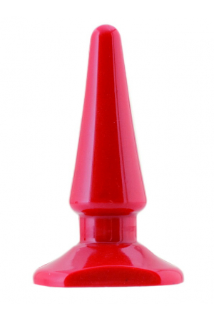 Анальная втулка Black & Red by TOYFA, водонепроницаемая, ПВХ, красная, 10 см, Ø 3 см