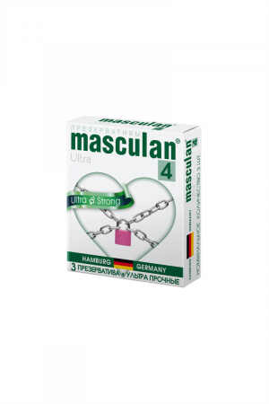 Презервативы Masculan Ultra 4,  3 шт.  Ультра прочные ШТ
