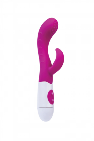 Вибратор с клиторальным стимулятором TOYFA A-Toys  Nessy, Силикон, Розовый, 20 см