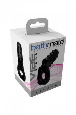 Виброкольцо на пенис Bathmate Tickle, elastomex, чёрный, Ø5 см