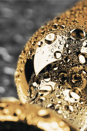 Анальный страз Metal by TOYFA, металл, золотистый, с кристаллом цвета алмаз, 10 см, Ø 3 см, 95 г