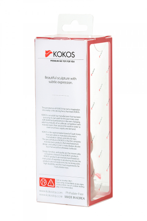 Насадка KOKOS с  дополнительной стимуляцией, реалистичная,TPR, телесный, 14.7 см