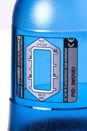 Гидропомпа Bathmate HYDROMAX3, ABS пластик, голубая, 22 см