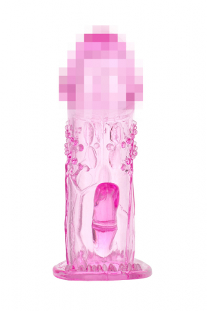 Насадка на пенис TOYFA, TPE, розовый, 13 см