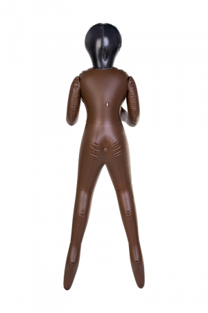 Кукла надувная, Michelle, негритянка, TOYFA Dolls-X,  с тремя отверстиями, 160 см